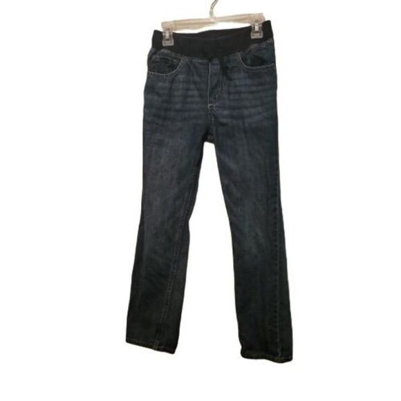 Gymboree Boys Blue High Rise Denim Pockets Drawstring Joggers Jeans Size 10 - Picture 1 of 5